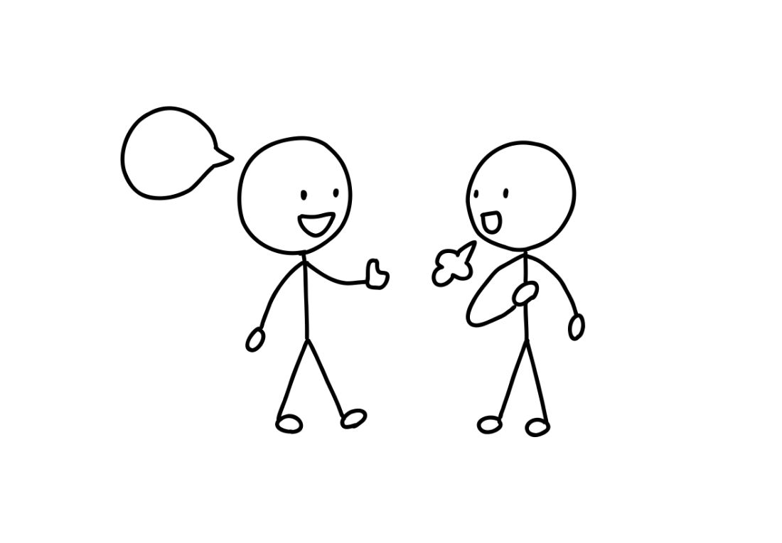 「伝えたあとのフォロー」のイラスト