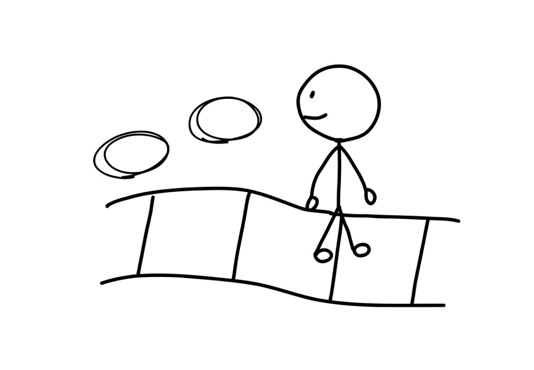 「経験から得たもの」のイラスト